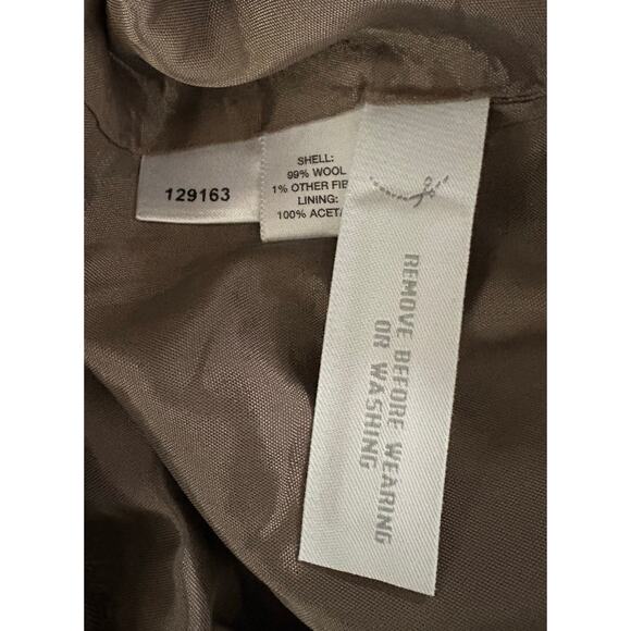 Ann Taylor LOFT | Women's Tan Plaid Dress Work Pants | 8 - Picture 5 of 5